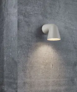 Nordlux FRONT Single Φωτιστικό Τοίχου Άμμου GU10 Αλουμίνιο/Γυάλινο – 46801008