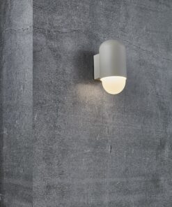 Nordlux HEKA Φωτιστικό Τοίχου Άμμου E27 Αλουμίνιο/Γυάλινο – 2118211008