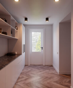 Nordlux Landom Smart Long Φωτιστικό Οροφής Μαύρο IP44 LED 8W 2700K Dimmable – 2110850103