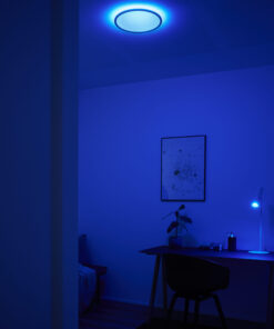 Nordlux Liva Smart Color Φωτιστικό Οροφής Μαύρο IP54 LED 21W 2700K Dimmable – 2110826103