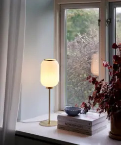 Nordlux Milford Φωτιστικό Γραφείου Ορείχαλκος E27 Γυάλινο/Μεταλλικό – 2213225001