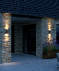 Nordlux Nico Round 22 Φωτιστικό Τοίχου Rusty IP54 1xGU10 Αλουμίνιο/Γυάλινο – 2218231009