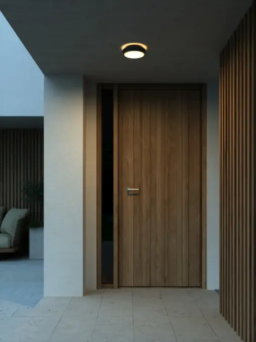 Nordlux Oliver Φωτιστικό Τοίχου Μαύρο LED 600lm Πλαστικό –  2218261003