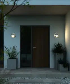 Nordlux Oliver Φωτιστικό Τοίχου Μαύρο LED 600lm Πλαστικό – 2218261003