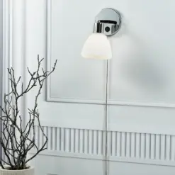 Nordlux Ray Φωτιστικό Τοίχου Νικελ E14 Γυάλινο/Μεταλλικό – 63191033