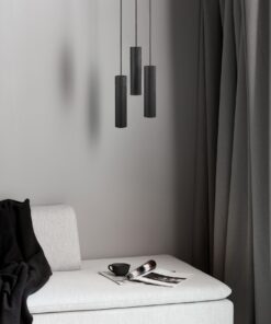 Nordlux Tilo 3-Spot Κρεμαστό Μαύρο GU10 Μεταλλικό/Ξύλο – 2010473003