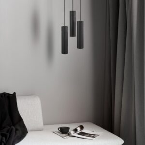 Nordlux Tilo 3-Spot Κρεμαστό Μαύρο GU10  Μεταλλικό/Ξύλο –  2010473003