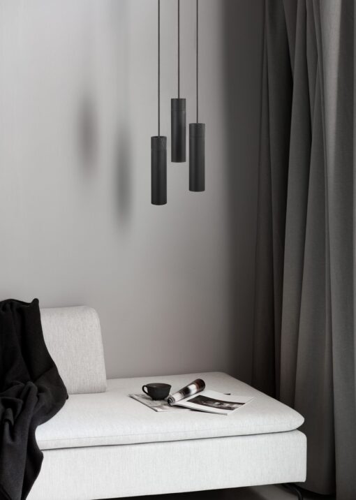 Nordlux Tilo 3-Spot Κρεμαστό Μαύρο GU10  Μεταλλικό/Ξύλο –  2010473003