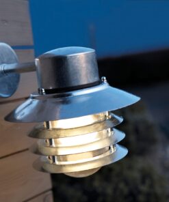 Επιτοίχιο Φωτιστικό Εξωτερικού Χώρου Nordlux Vejers Down 1xE27 IP54 Γαλβανιζέ Χρώματος – 74461031