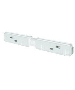 Μεταβλητή Γωνία Τροφοδοσίας με Φυσούνα για Μαγνητική Ράγα 48V Λευκή ACA – MADJW