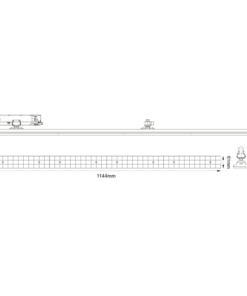 LED Γραμμικό Φωτιστικό Ράγας 40W Φυσικό Λευκό 114.4cm ACA – MARK4040W4M
