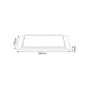 LED Φωτιστικό Ασφαλείας  4W 300LM 4000K 230V IP65 ACA – MAZOR440T