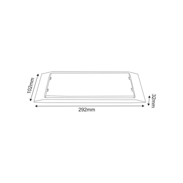 LED Φωτιστικό Ασφαλείας  4W 300LM 4000K 230V IP65 ACA – MAZOR440T