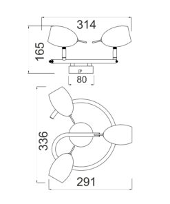Φωτιστικό Σποτ Ροζέτα Χρώμιο 3xGU10 ACA DECOR – MC1163G
