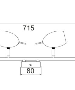 Φωτιστικό Σποτ Ράγα Χρώμιο 4xGU10 ACA DECOR  – MC1164