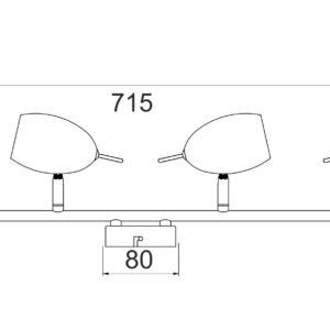 Φωτιστικό Σποτ Ράγα Χρώμιο 4xGU10 ACA DECOR  – MC1164