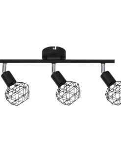 Σποτ III 3XE14 Μαύρο Πλέγμα ACA DECOR – MC15613B