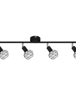 Σποτ IIII 4XE14 Μαύρο Πλέγμα ACA DECOR – MC15614B