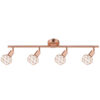 Φωτστικό Σποτ 4XE14 Χάλκινο Πλέγμα ACA DECOR  – MC15614C