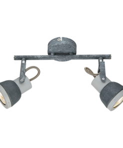 ACA DECOR – Επίτοιχο Φωτιστικό 2ΧGU10 Μεταλλικό Απόχρωση Τσιμέντο MC167792C