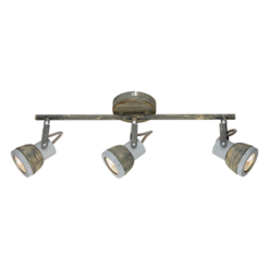 ACA DECOR – Επίτοιχο Φωτιστικό 3ΧGU10 Μεταλλικό Απόχρωση Σκουριά 45Χ10Χ19cm