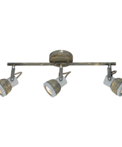 ACA DECOR – Επίτοιχο Φωτιστικό 3ΧGU10 Μεταλλικό Απόχρωση Σκουριά 45Χ10Χ19cm