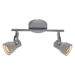 ACA DECOR – Επίτοιχο Φωτιστικό 2ΧGU10 Τσιμέντο + Μέταλλο MC171152