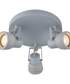 ACA DECOR – Επίτοιχο Φωτιστικό 3ΧGU10 Τσιμέντο + Μέταλλο Φ23ΧΗ16,5cm
