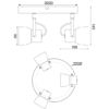ACA DECOR   – Επίτοιχο Φωτιστικό 3ΧGU10 Τσιμέντο + Μέταλλο  Φ23ΧΗ16,5cm