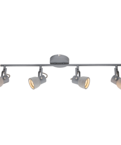 ACA DECOR – Επίτοιχο Φωτιστικό 4ΧGU10 Τσιμέντο + Μέταλλο 68,5Χ11ΧΗ18cm