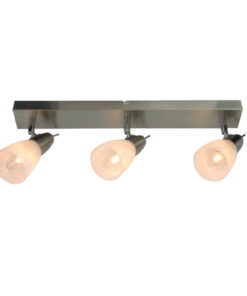 Φωτιστικό Σποτ Ράγα Μπρονζέ με Λευκό Γυαλί 3xE14 ACA DECOR – MC542GAB3