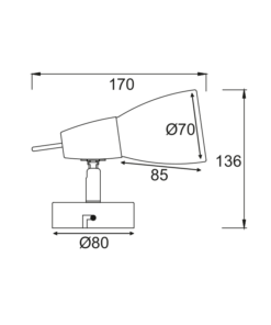 ΣΠΟΤ Ι ΓΥΑΛΙ ΝΙΚΕΛ ΜΑΤ E14 KAMET ACA – MC542NM