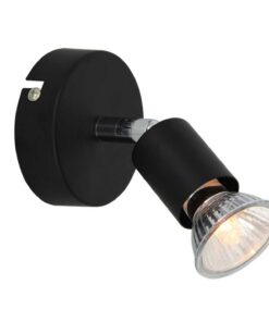 ΣΠΟΤ 1xGU10 ΜΑΥΡΟ MAT TRINITY ACA DECOR – MC634BK1