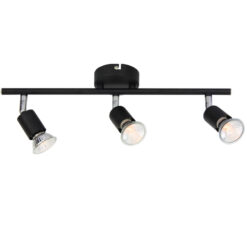 Σποτ III Μαύρο ΜΑΤ 3 Χ GU10 ACA DECOR – MC634BK3