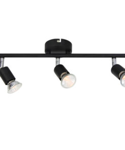 Σποτ III Μαύρο ΜΑΤ 3 Χ GU10 ACA DECOR – MC634BK3