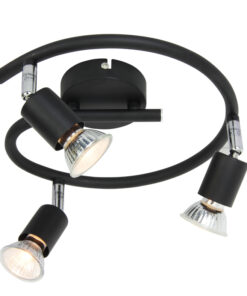 Σποτ III Ροζέτα Μαύρο ΜΑΤ 3 Χ GU10 ACA DECOR – MC634BK3G