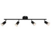 Σποτ IIII Μαύρο ΜΑΤ 4 Χ GU10 ACA DECOR  – MC634BK4
