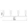 Σποτ IIII Μαύρο ΜΑΤ 4 Χ GU10 ACA DECOR  – MC634BK4