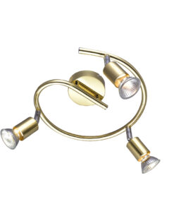 Σποτ 3ΧGU10 Ροζέτα Μεταλλικό Γυαλιστό Χρυσό ACA DECOR – MC634PB3G