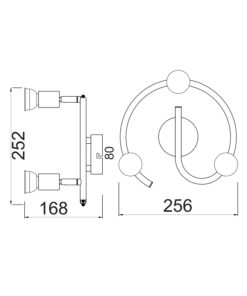 Σποτ 3ΧGU10 Ροζέτα Μεταλλικό Γυαλιστό Χρυσό ACA DECOR – MC634PB3G
