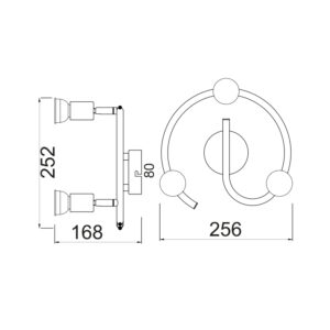 Σποτ 3ΧGU10 Ροζέτα Μεταλλικό Γυαλιστό Χρυσό ACA DECOR – MC634PB3G