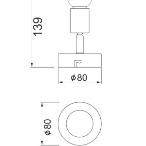Φωτιστικό Σποτ Ασημί 1xGU10 ACA DECOR – MC634SL1
