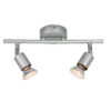 Φωτιστικό Σποτ Ράγα Ασημί 2xGU10 ACA DECOR – MC634SL2