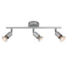 Φωτιστικό Σποτ Ράγα Ασημί 3xGU10 ACA DECOR – MC634SL3