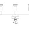 Φωτιστικό Σποτ Ράγα Ασημί 3xGU10 ACA DECOR – MC634SL3
