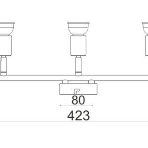 Φωτιστικό Σποτ Ράγα Ασημί 3xGU10 ACA DECOR – MC634SL3