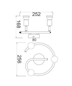 Φωτιστικό Σποτ Ροζέτα Ασημί 3xGU10 ACA DECOR – MC634SL3G