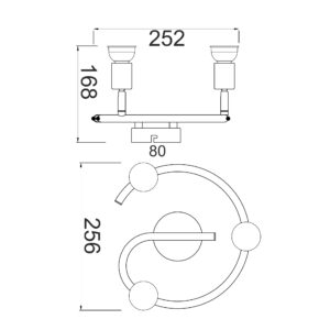 Φωτιστικό Σποτ Ροζέτα Ασημί 3xGU10 ACA DECOR – MC634SL3G