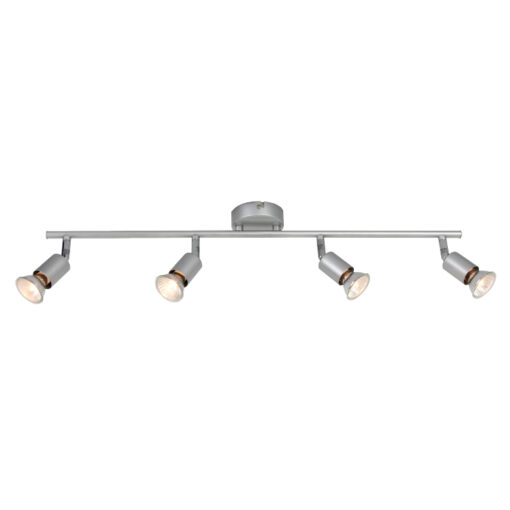 Φωτιστικό Σποτ Ράγα Ασημί 4xGU10 ACA DECOR – MC634SL4
