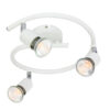 Σποτ ΙΙΙ Ροζέτα Λευκό ΜΑΤ 3 Χ GU10 ACA DECOR  – MC634WH3G